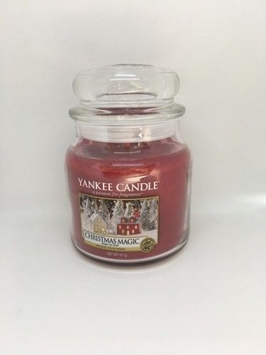 Christmas Magic közepes üveggyertya