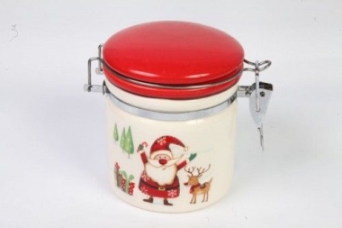 Karácsonyi kerámia, Csatos fűszertartó 530ml