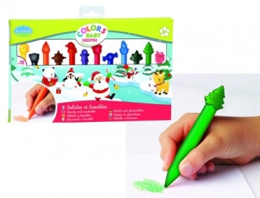 Törhetetlen zsírkréta készlet - Karácsony