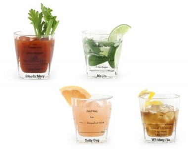 Koktélospohár szett, alacsony 237ml