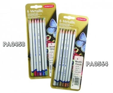 Metálfényű színesceruza klt, színes metál színek 6szín
