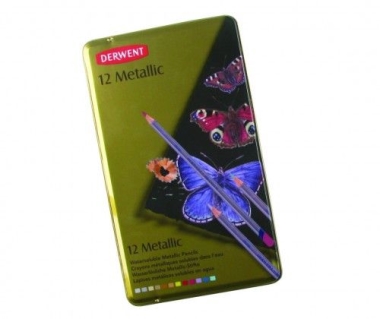 Metálfényű színes ceruza klt 12szín/klt