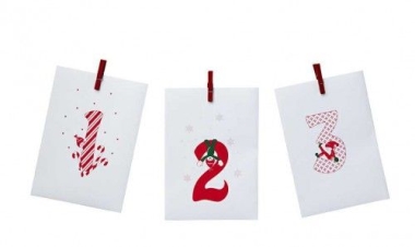 Adventi kalendárium tasakok, 12x7x20cm