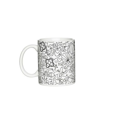 Porcelán bögre Tenger