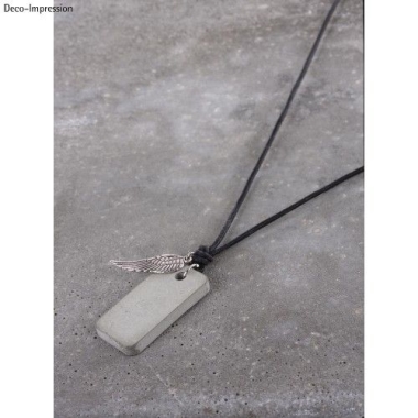 Ékszerbeton nyaklánc egyscs.-TÉGLALAP
