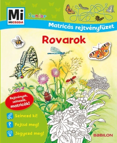 Rovarok - Mi MICSODA Junior Matricás rejtvényfüzet