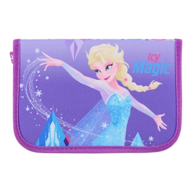 Tolltartó, töltetlen, 1 cipzáras, 2 kihajtható rész, Disney Frozen