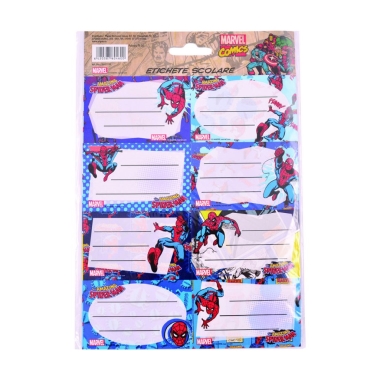Öntapadós füzetcimkék, 40db./szett, Spider-Man