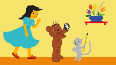 Boribon tojást fest - Diafilm