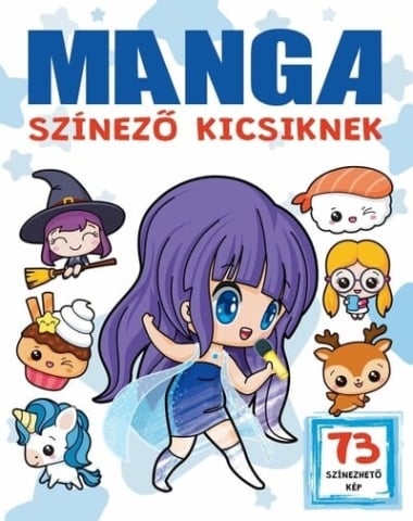 Manga színező kicsiknek