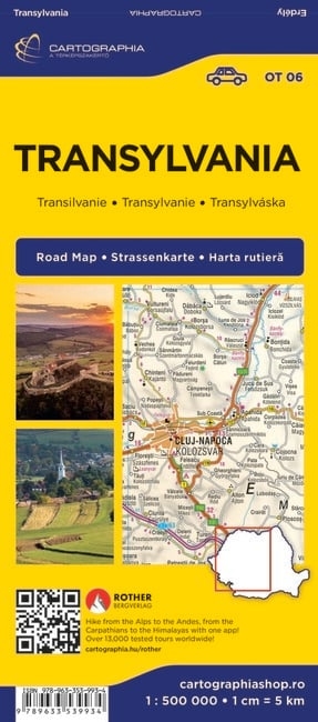 Erdély autótérkép