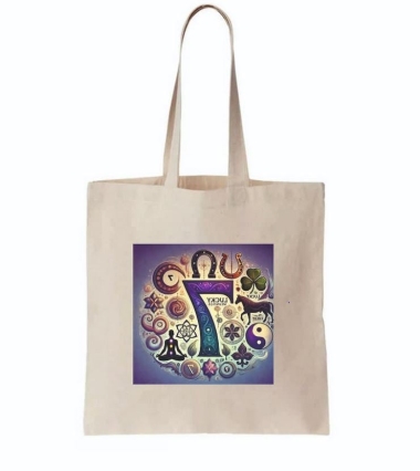 Öko szatyor szerencse szimbólumokkal