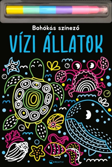 Vízi állatok - Bohókás színező