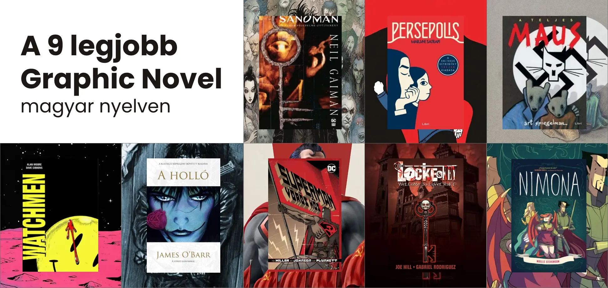 A 9 legjobb Graphic Novel magyar nyelven
