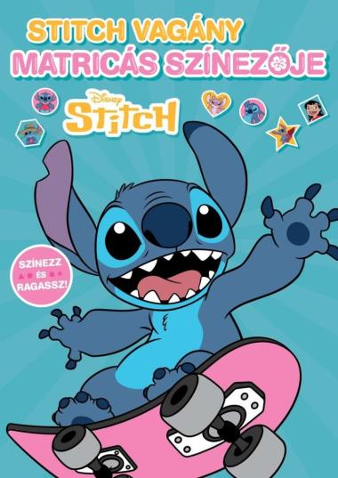 Disney - Stitch vagány matricás színezője - színező és foglalkoztató