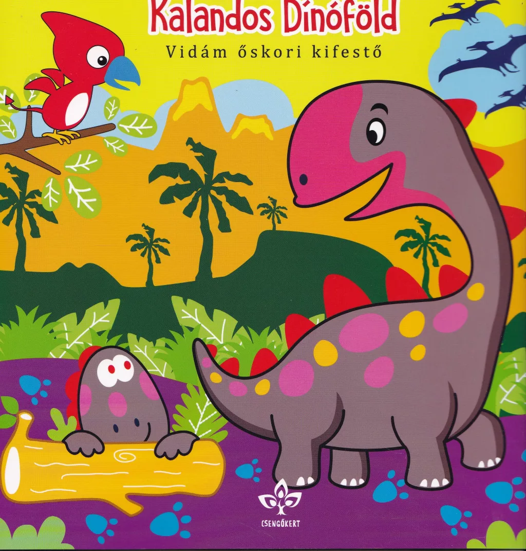 Kalandos Dínóföld – Vidám őskori kifestő