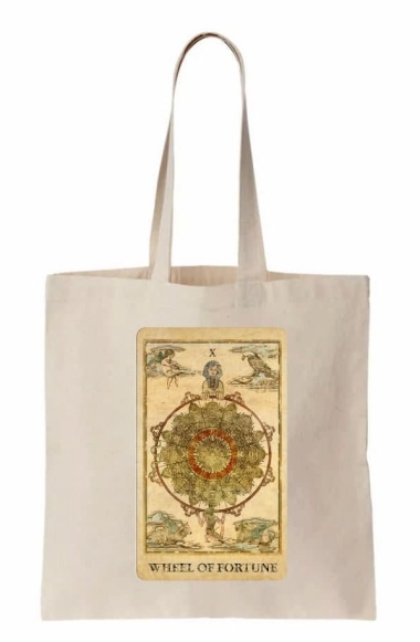 Öko szatyor szerencsekerék mintával