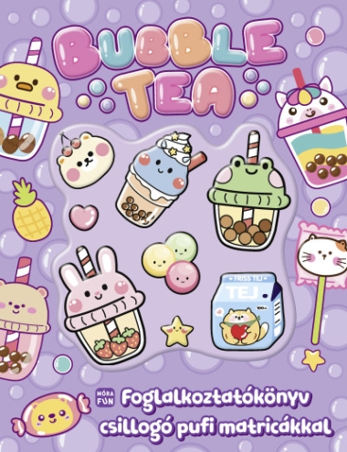 Bubble tea - Foglalkoztatókönyv csillogó pufi matricákkal