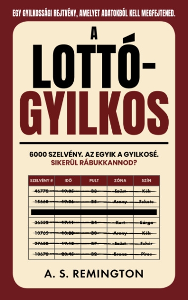 A lottógyilkos - 6000 szelvény, az egyik a gyilkosé. Sikerül rábukkannod?