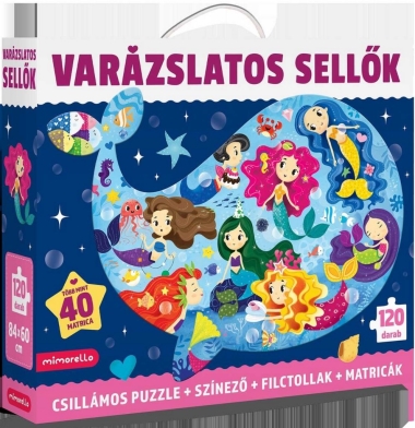 Varászlatos sellők - Csillámos puzzle