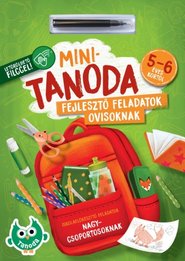 Minitanoda letörölhető filccel - 5-6 éves kortól