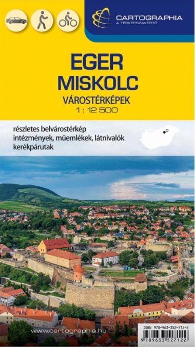 Miskolc, Eger várostérkép 1:17 000/1:12 500 2026