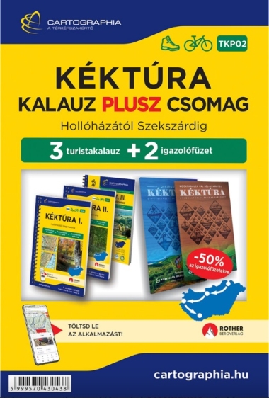 Kéktúra Kalauz Plusz csomag - Hollóházától Szekszárdig